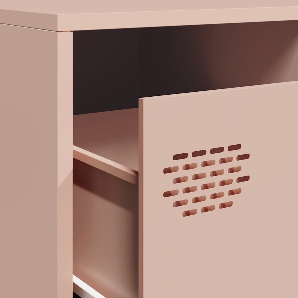 TV-Möbel DIV. TV-Bänk rosa 202x39x43,5 cm kallvalsat stål