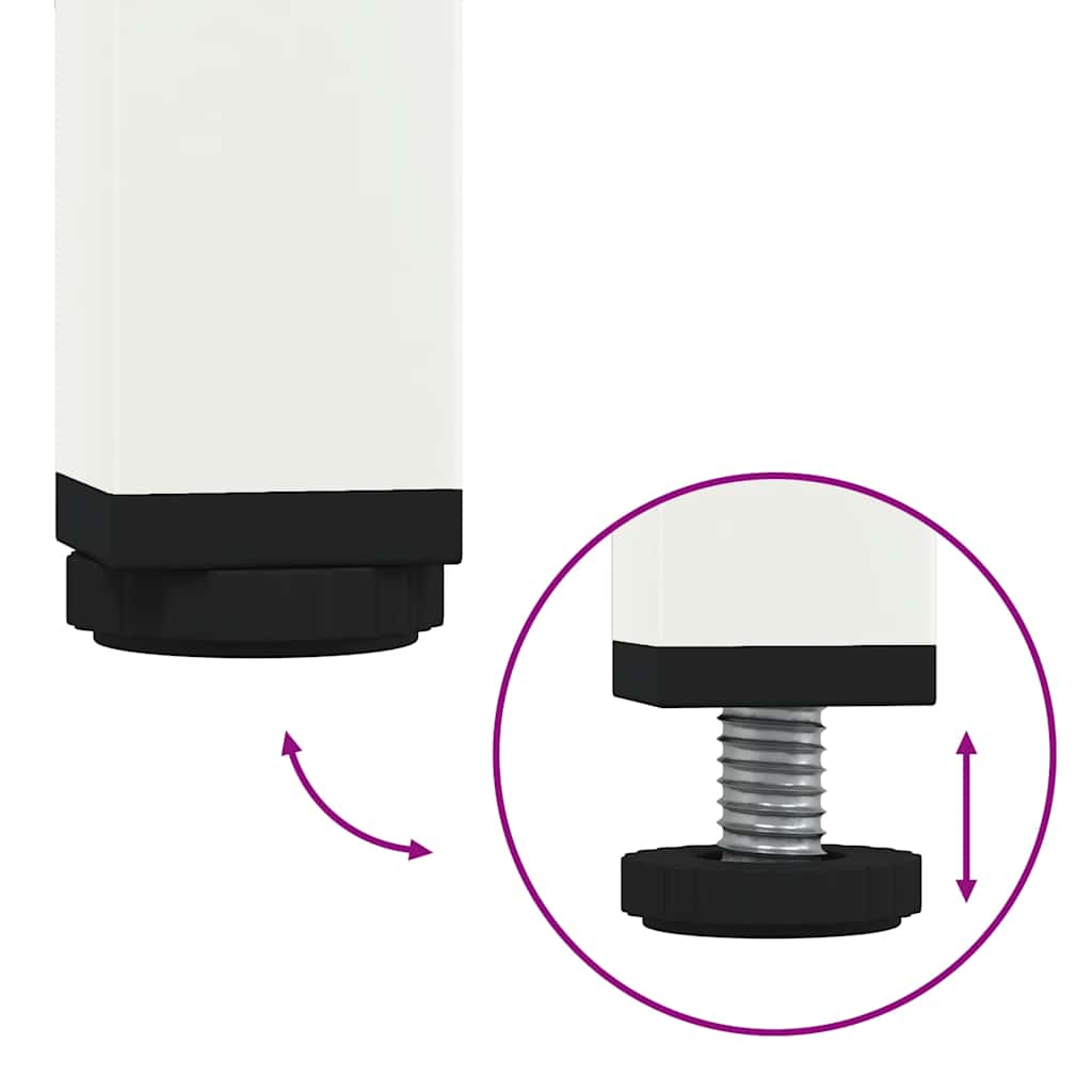 TV-Möbel DIV. TV-Bänk Vit 202x39x43,5 cm kallvalsat stål