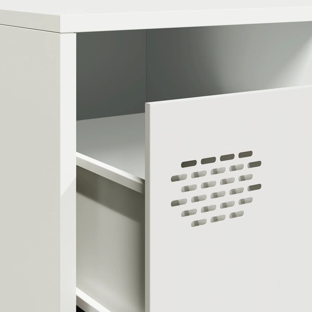 TV-Möbel DIV. TV-Bänk Vit 202x39x43,5 cm kallvalsat stål