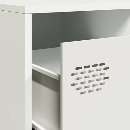 TV-Möbel DIV. TV-Bänk Vit 202x39x43,5 cm kallvalsat stål