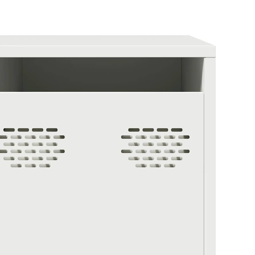 TV-Möbel DIV. TV-Bänk Vit 202x39x43,5 cm kallvalsat stål