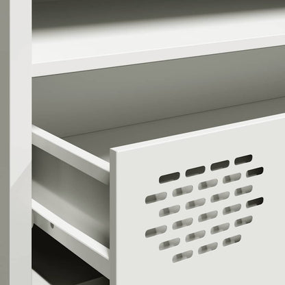 TV-Möbel DIV. TV-Bänk Vit 202x39x43,5 cm kallvalsat stål