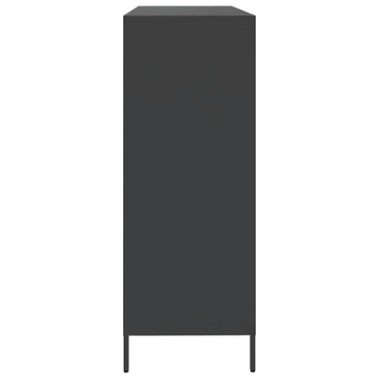 Skänk DIV. Svart 135x39x103,5 cm kallvalsat stål