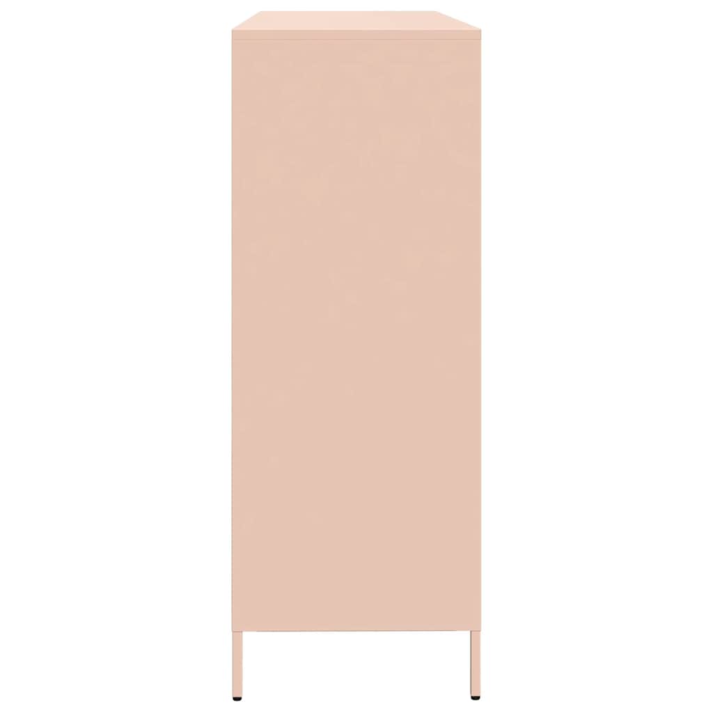 Skänk DIV. rosa 135x39x103,5 cm kallvalsat stål