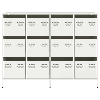 Skänk DIV. Vit 135x39x103,5 cm kallvalsat stål