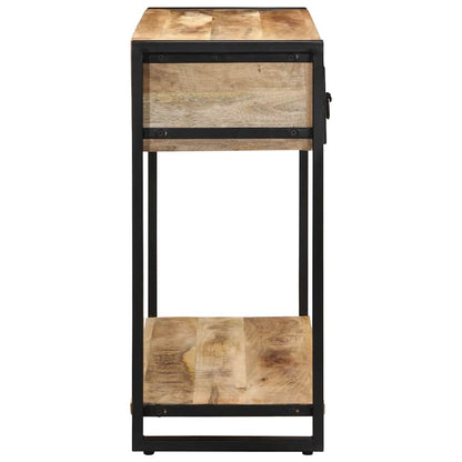 Avlastningsbord Konsollbord Trä 100x35x75 cm massivt grovt Trä mango