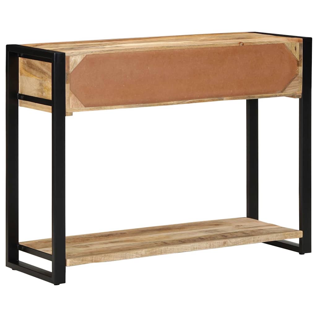 Avlastningsbord Konsollbord Trä 100x35x75 cm massivt grovt Trä mango