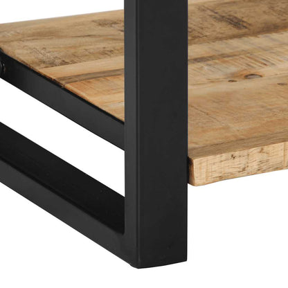 Avlastningsbord Konsollbord Trä 100x35x75 cm massivt grovt Trä mango