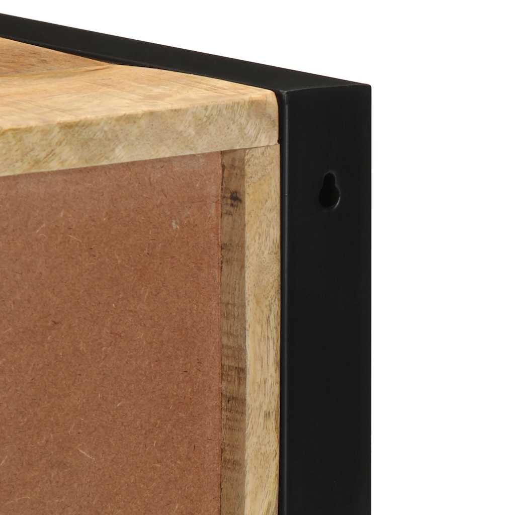 Sängbord 2 st 40x35x40 cm massivt grovt trä mango