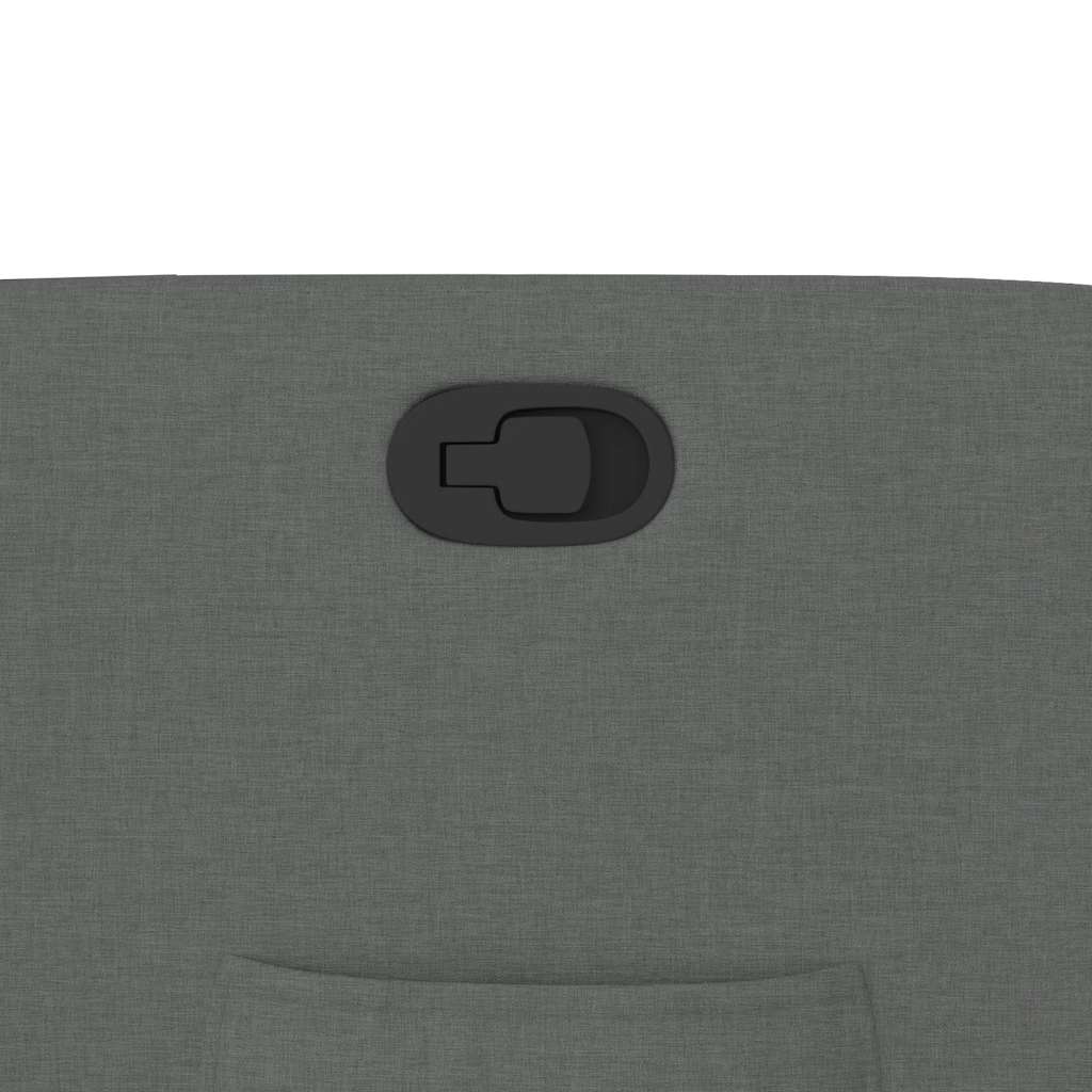 Fåtölj Mörkgrå Reclinerfåtölj tyg