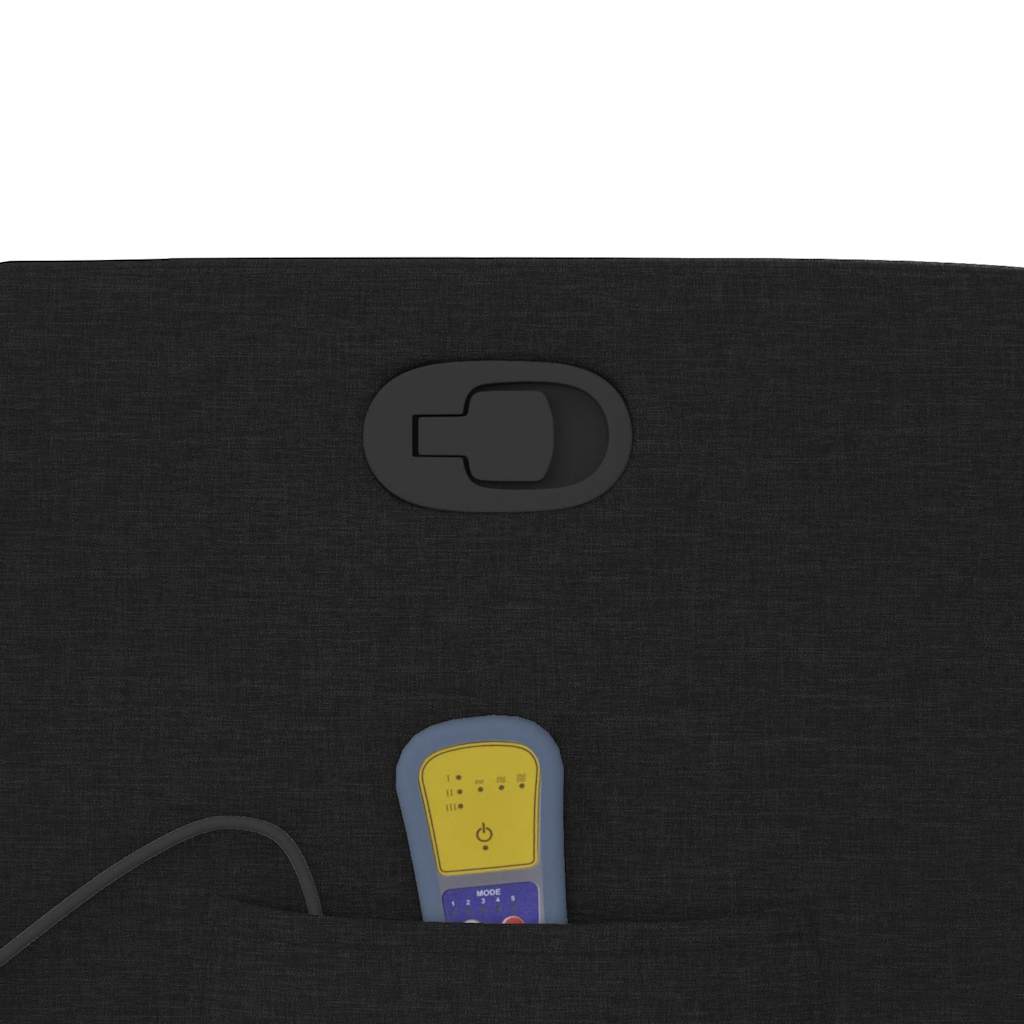 Elektrisk Massagefåtölj Svart tyg