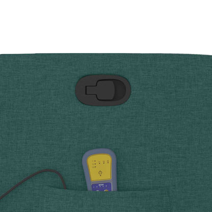 Elektrisk Massagefåtölj Grön Mörkgrön tyg