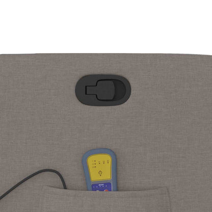 Elektrisk Massagefåtölj Taupe tyg