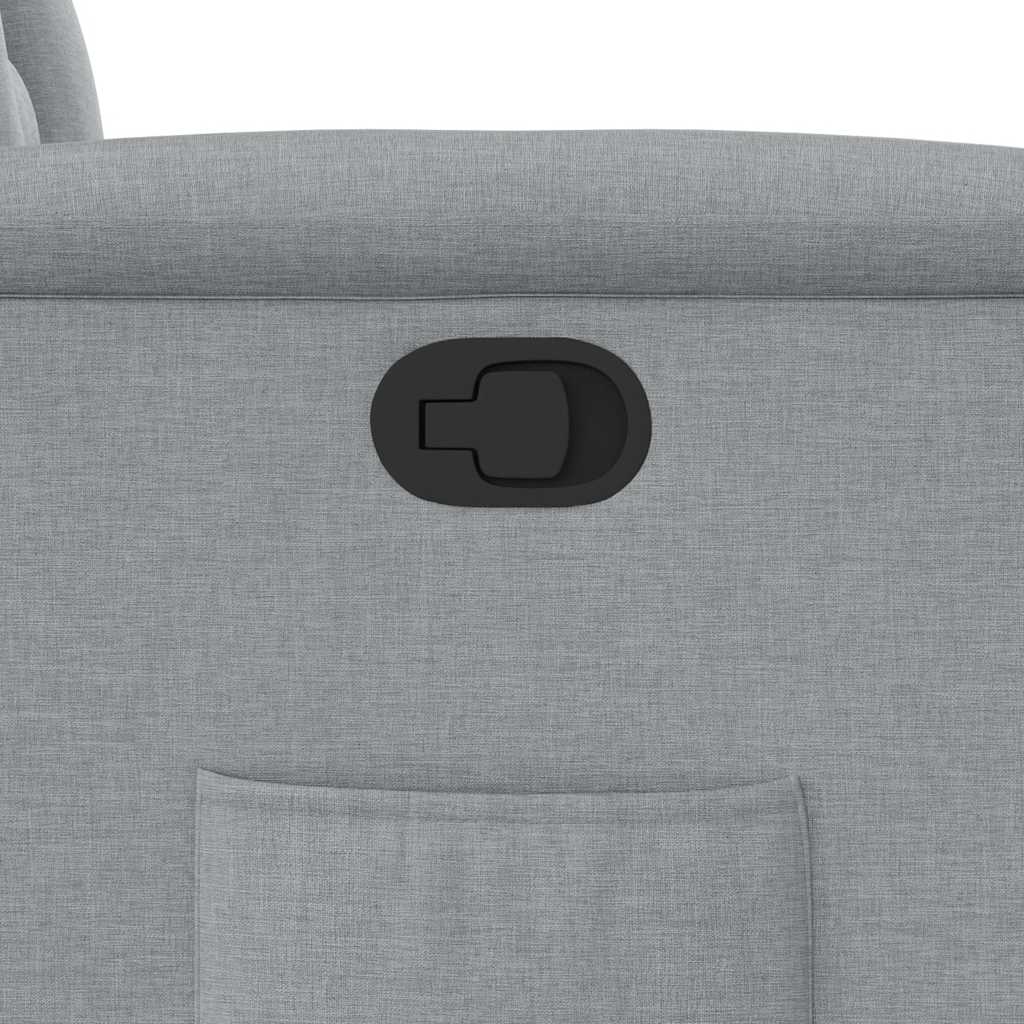 Fåtölj Ljusgrå Reclinerfåtölj tyg