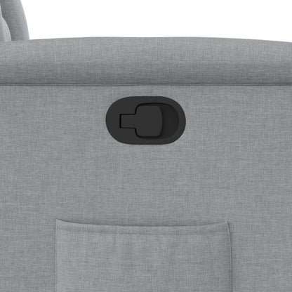 Fåtölj Ljusgrå Reclinerfåtölj tyg