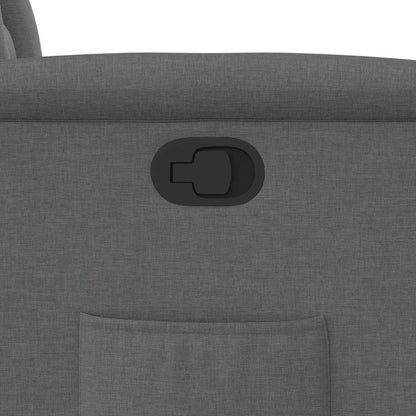 Fåtölj Mörkgrå Reclinerfåtölj tyg