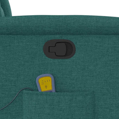 Elektrisk Massagefåtölj Grön Mörkgrön tyg