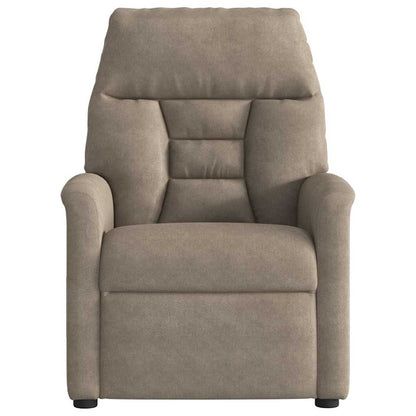 Fåtölj Taupe Reclinerfåtölj mikrofibertyg