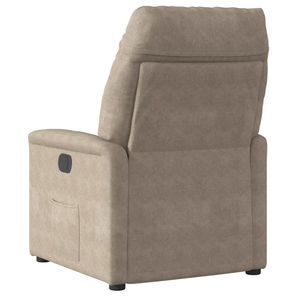 Fåtölj Taupe Reclinerfåtölj mikrofibertyg