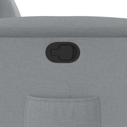Fåtölj Ljusgrå Reclinerfåtölj tyg