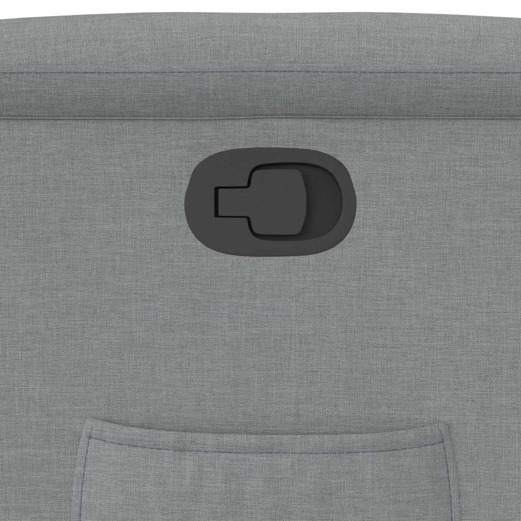 Fåtölj Ljusgrå Reclinerfåtölj tyg