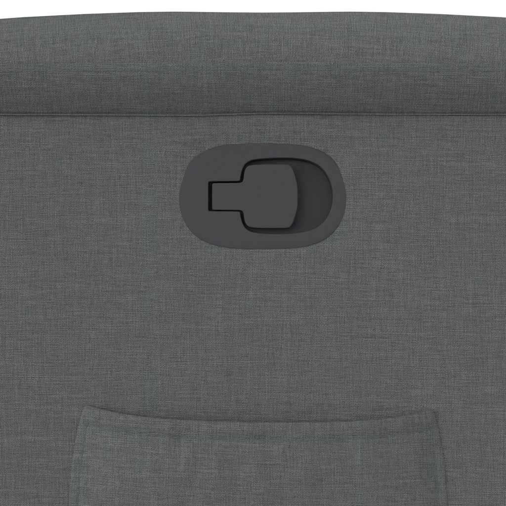 Fåtölj Mörkgrå Reclinerfåtölj tyg