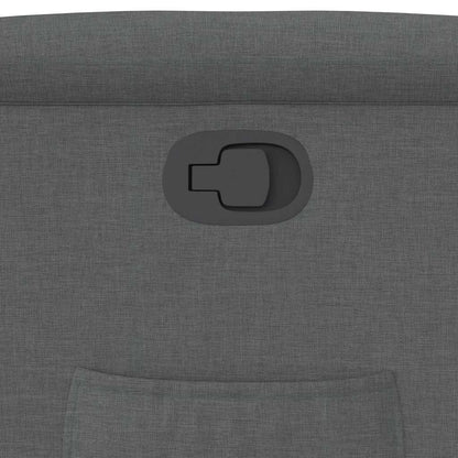 Fåtölj Mörkgrå Reclinerfåtölj tyg