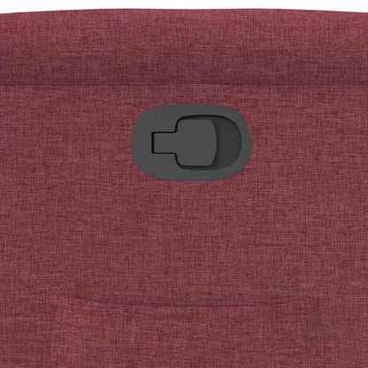 Fåtölj Vinröd Reclinerfåtölj tyg