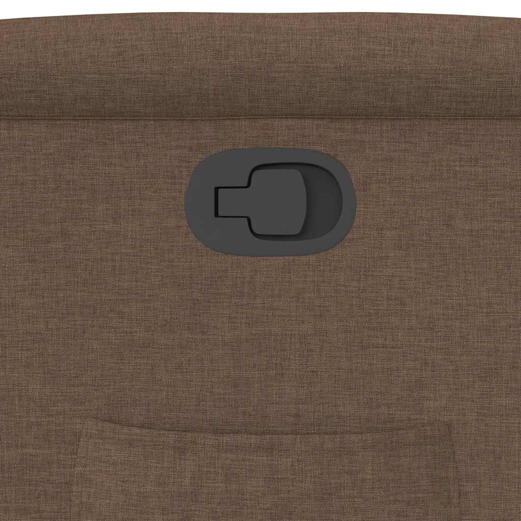 Fåtölj Brun Reclinerfåtölj tyg