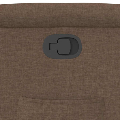 Fåtölj Brun Reclinerfåtölj tyg