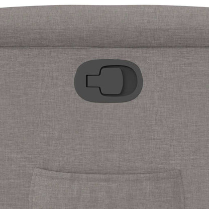 Fåtölj Taupe Reclinerfåtölj tyg