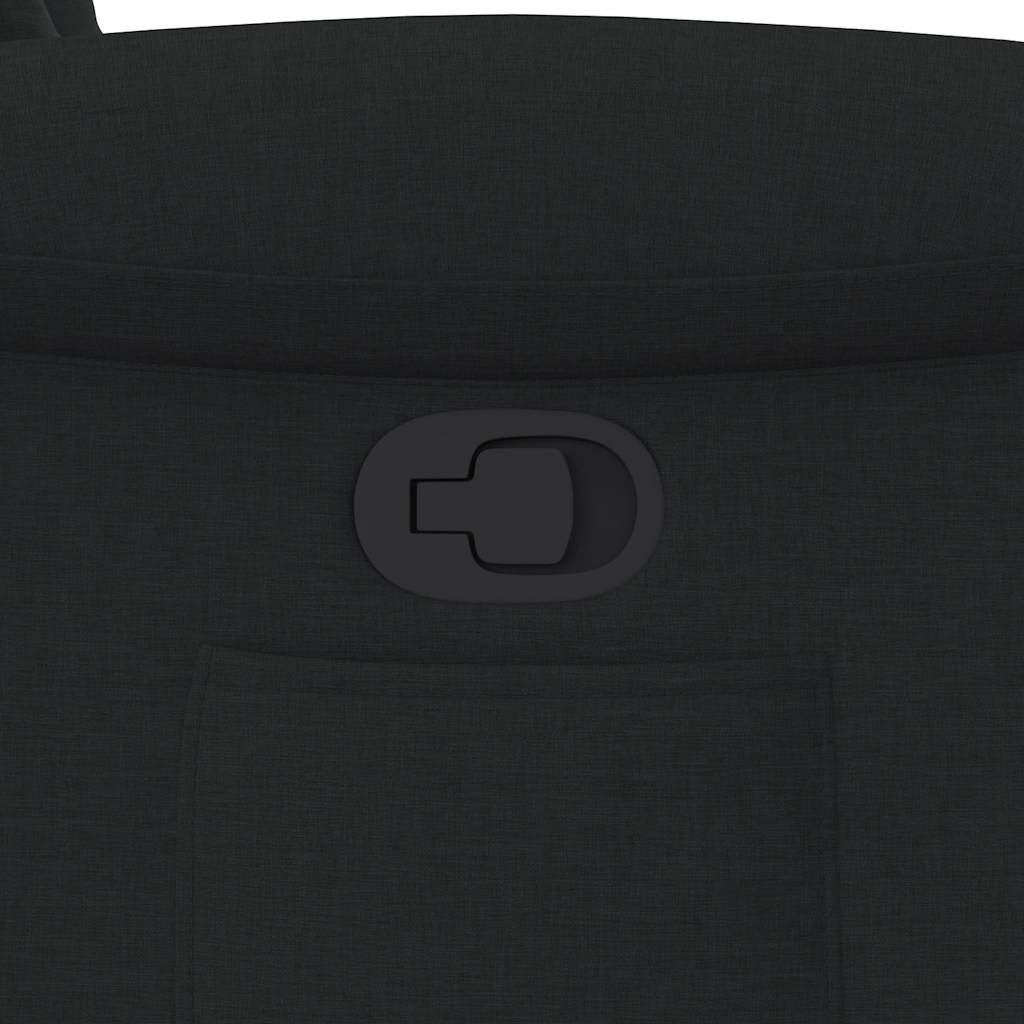 Fåtölj Svart Reclinerfåtölj tyg