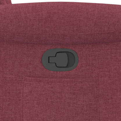 Fåtölj Vinröd Reclinerfåtölj tyg