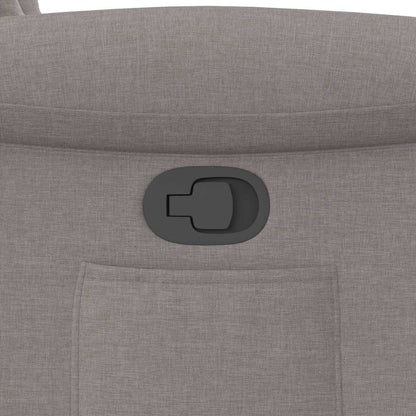 Fåtölj Taupe Reclinerfåtölj tyg