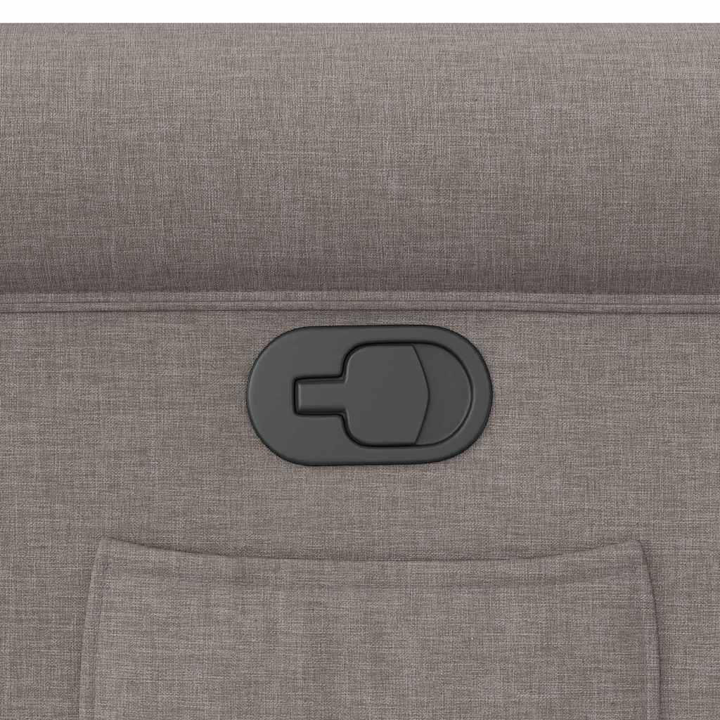 Fåtölj Taupe Reclinerfåtölj tyg