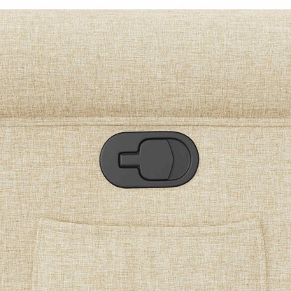 Fåtölj Gräddvit Reclinerfåtölj tyg