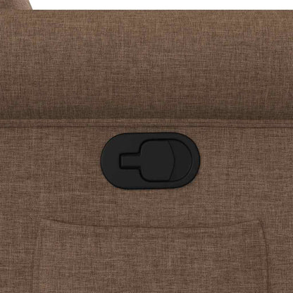 Fåtölj Brun Reclinerfåtölj tyg