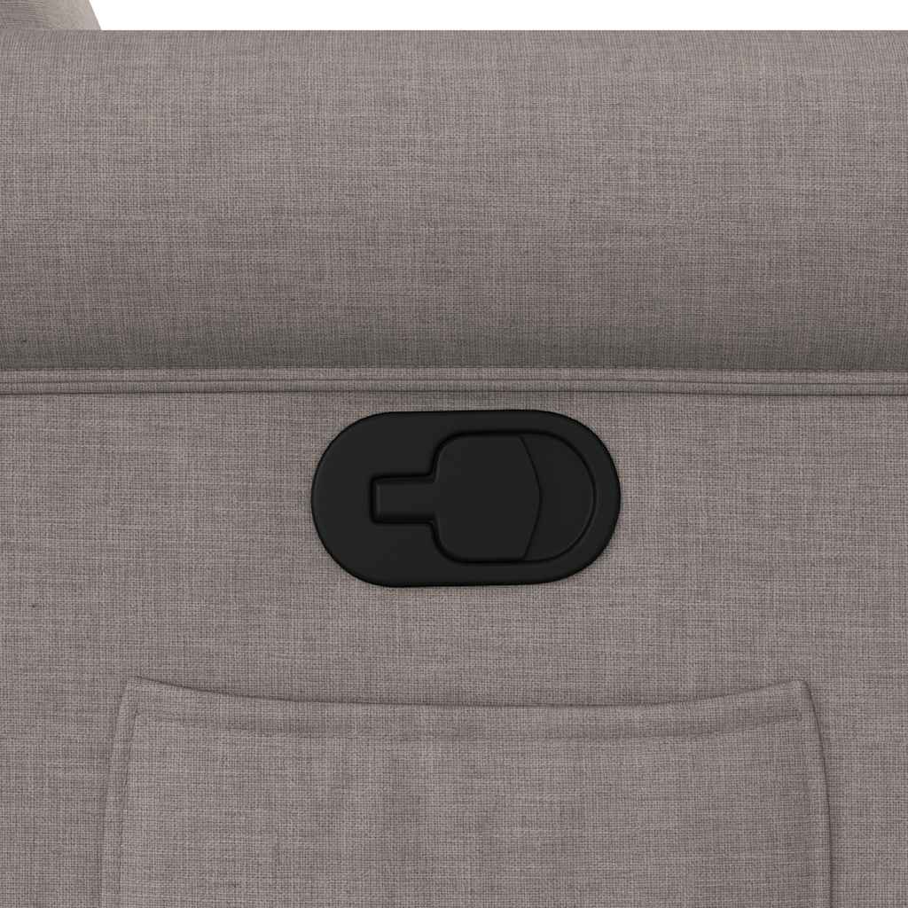 Fåtölj Taupe Reclinerfåtölj tyg