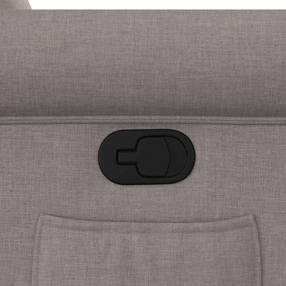 Fåtölj Taupe Reclinerfåtölj tyg