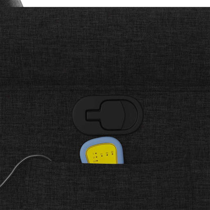 Elektrisk Massagefåtölj Svart tyg