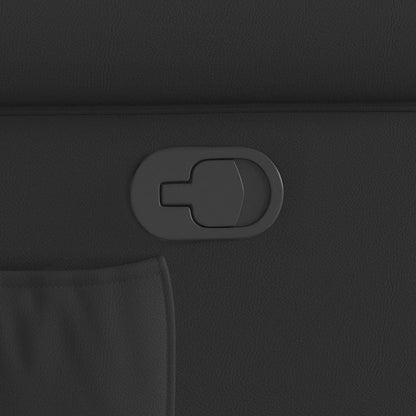 Fåtölj Svart Reclinerfåtölj glansig konstläder