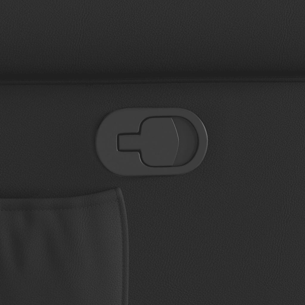 Fåtölj Brun Reclinerfåtölj glansig konstläder