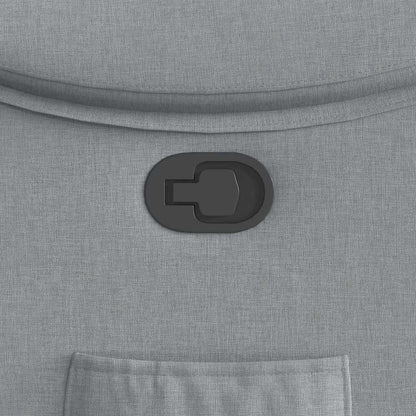 Fåtölj Ljusgrå Reclinerfåtölj tyg