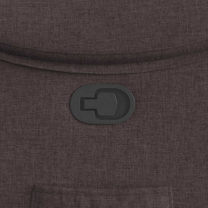 Fåtölj Brun Mörkbrun Reclinerfåtölj tyg