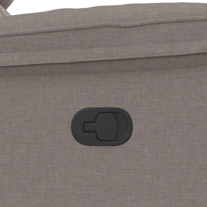 Elektrisk Massagefåtölj Taupe tyg