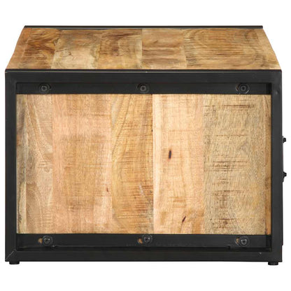 Soffbord Trä 90x50x36 cm massivt grovt mangoträ