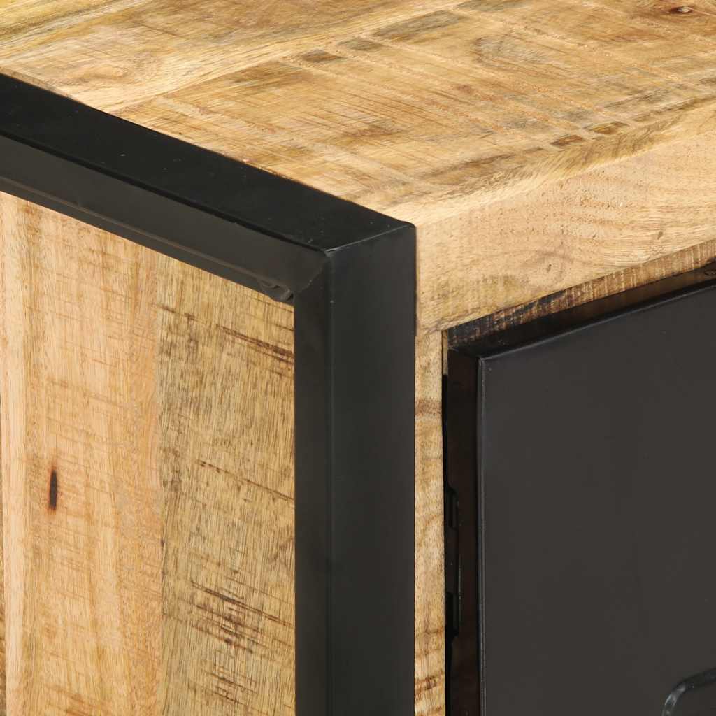 Soffbord Trä 90x50x36 cm massivt grovt mangoträ