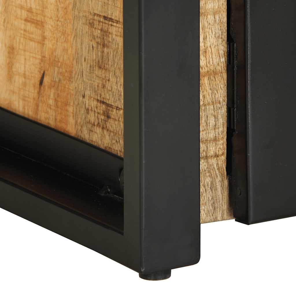 Soffbord Trä 90x50x36 cm massivt grovt mangoträ