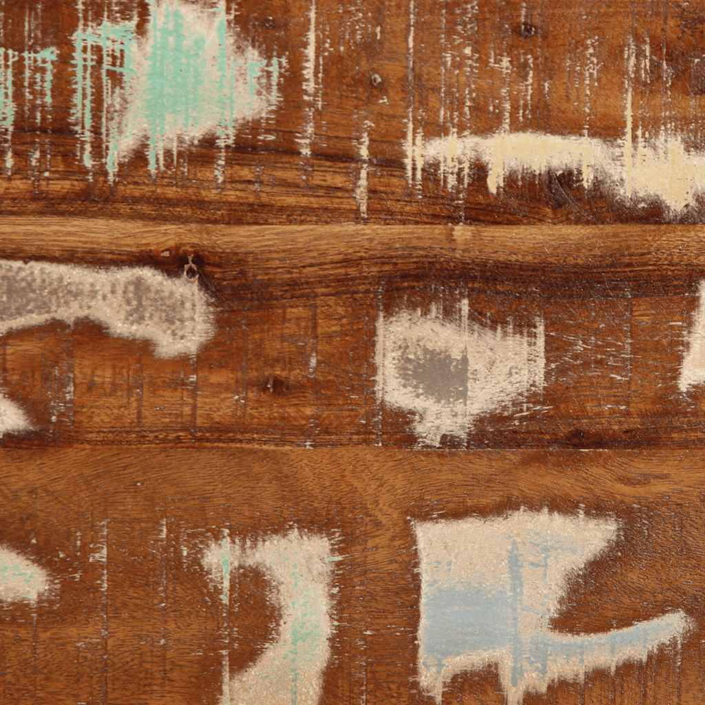 Soffbord Trä flerfärgad 90x50x36 cm massivt återvunnet trä