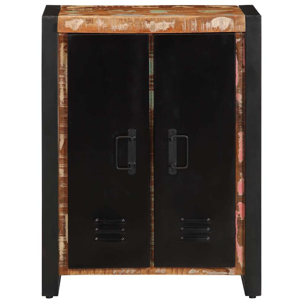 Skänk Trä flerfärgad 55x35x70 cm massivt återvunnet trä